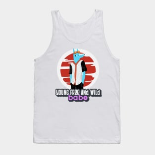 Cute Animal Cartoon Drawing Tank Top